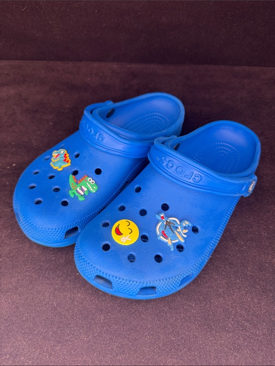 CROCS Other - Crocs Classic Clog - Bright Blue with 4 charms